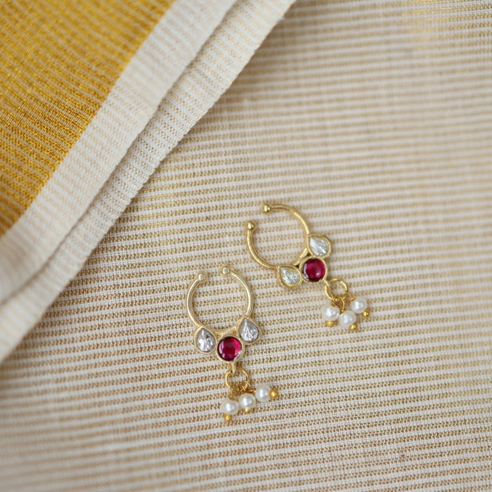 Minimalist Septum Nose Pin | Elegant Ethnic & Contemporary Nose Jewelry HN016