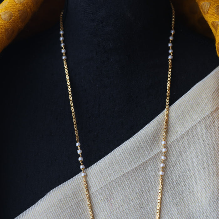 Heritage gold plated padakam long necklace HP9713