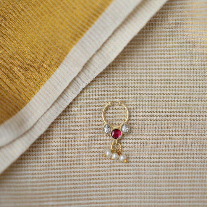 Minimalist Septum Nose Pin | Elegant Ethnic & Contemporary Nose Jewelry HN016