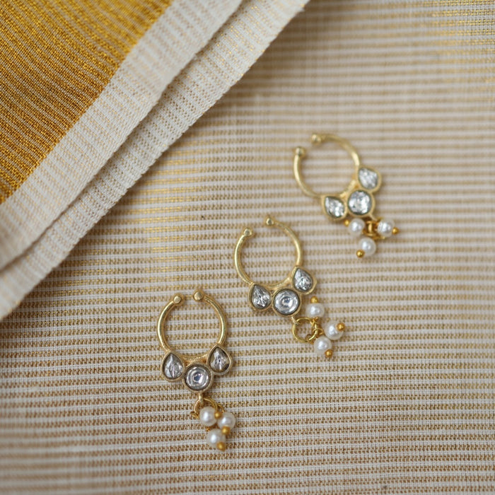 Minimalist Septum Nose Pin | Elegant Ethnic & Contemporary Nose Jewelry HN017