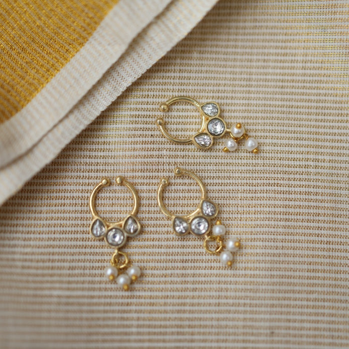 Minimalist Septum Nose Pin | Elegant Ethnic & Contemporary Nose Jewelry HN017