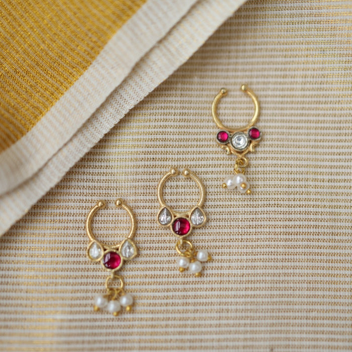 Minimalist Septum Nose Pin | Elegant Ethnic & Contemporary Nose Jewelry HN018