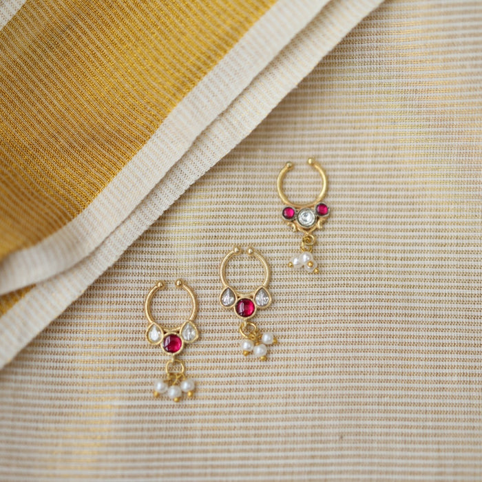 Minimalist Septum Nose Pin | Elegant Ethnic & Contemporary Nose Jewelry HN018