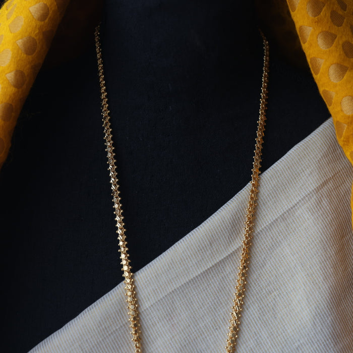Heritage gold plated padakam long necklace HP5123