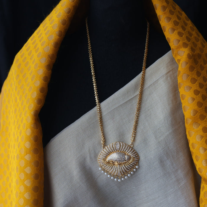 Heritage gold plated padakam long necklace HP5123