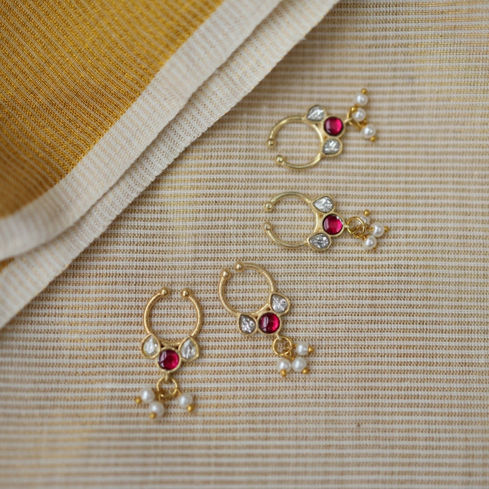 Minimalist Septum Nose Pin | Elegant Ethnic & Contemporary Nose Jewelry HN018