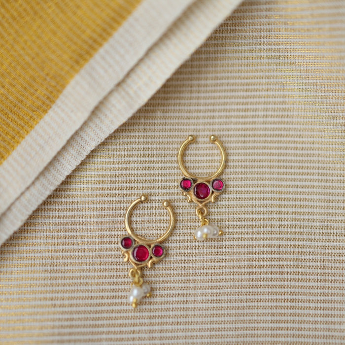 Minimalist Septum Nose Pin | Elegant Ethnic & Contemporary Nose Jewelry HN019