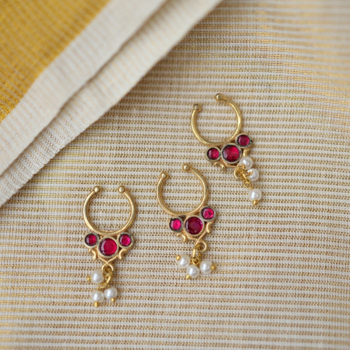 Minimalist Septum Nose Pin | Elegant Ethnic & Contemporary Nose Jewelry HN019