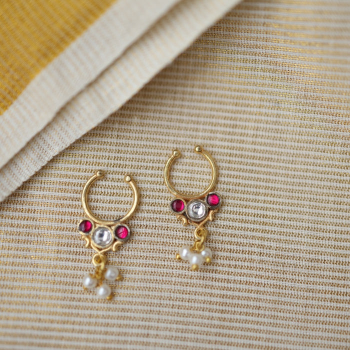 Minimalist Septum Nose Pin | Elegant Ethnic & Contemporary Nose Jewelry HN021