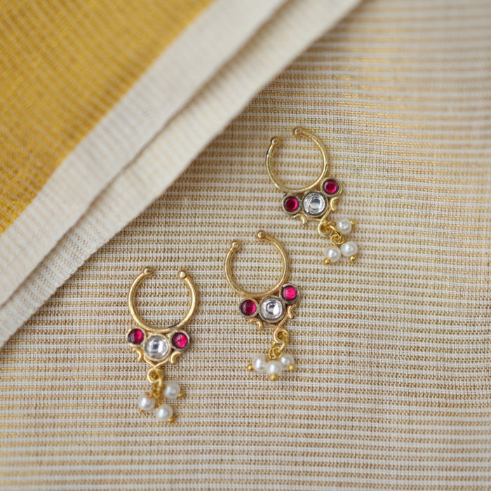 Minimalist Septum Nose Pin | Elegant Ethnic & Contemporary Nose Jewelry HN021