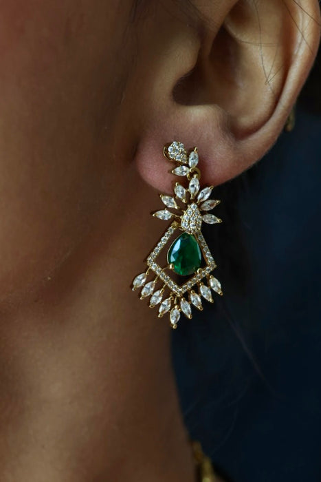 Antique designer short necklace with earrings SS11081