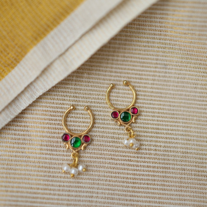 Minimalist Septum Nose Pin | Elegant Ethnic & Contemporary Nose Jewelry HN022