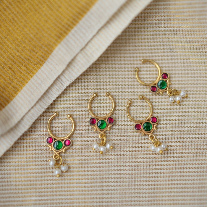 Minimalist Septum Nose Pin | Elegant Ethnic & Contemporary Nose Jewelry HN022