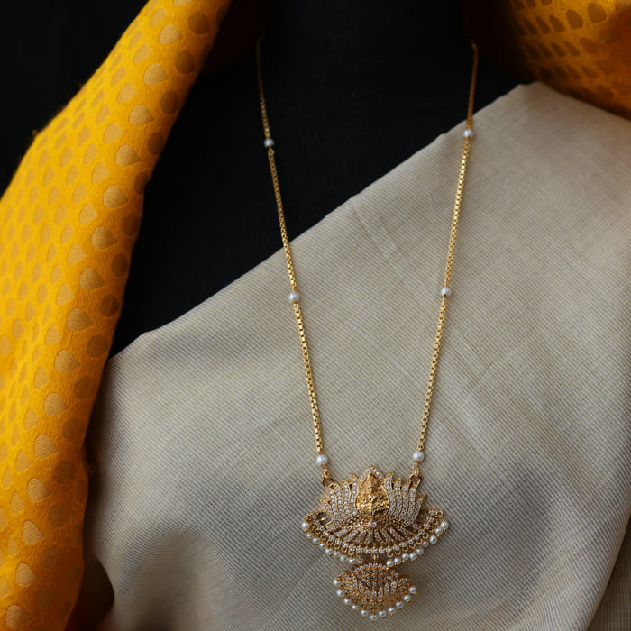 Heritage gold plated padakam necklace HP7322