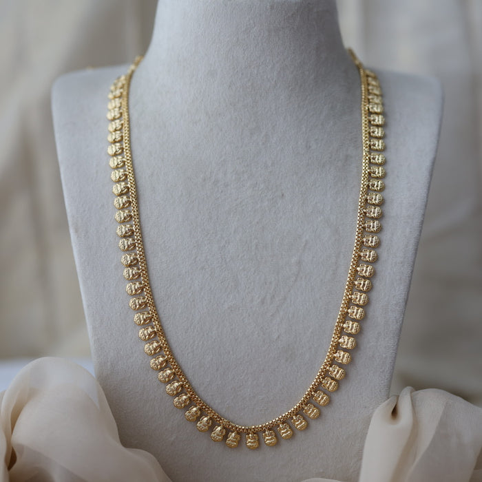 Heritage gold plated gold tone long necklace HL812