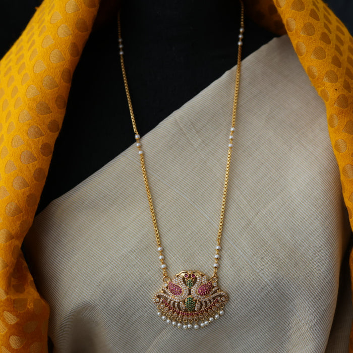 Heritage gold plated padakam necklace HP6543