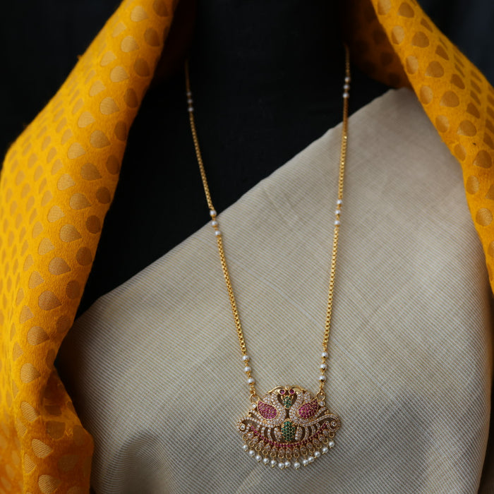 Heritage gold plated padakam necklace HP6543