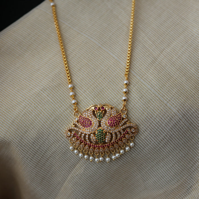 Heritage gold plated padakam necklace HP6543
