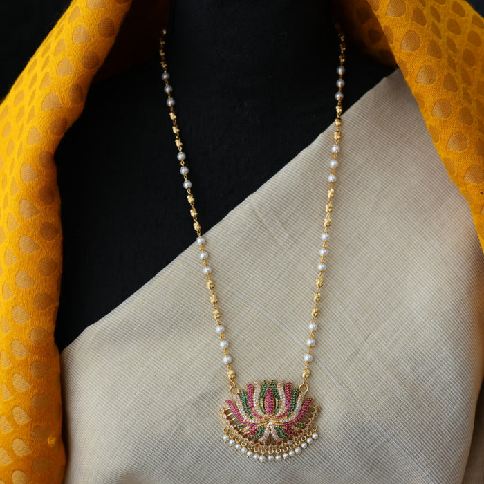 Heritage gold plated padakam necklace HP7328