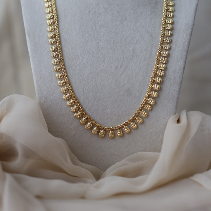 Heritage gold plated gold tone long necklace HL812