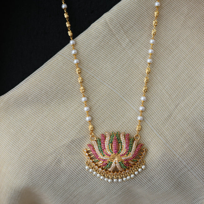 Heritage gold plated padakam necklace HP7328