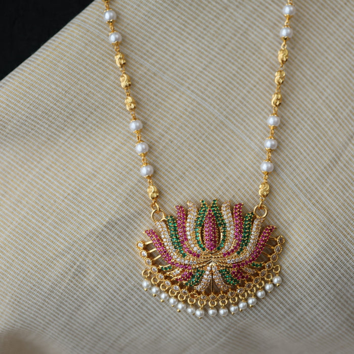 Heritage gold plated padakam necklace HP7328