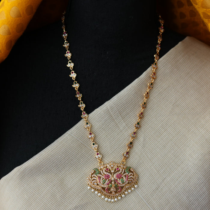 Heritage gold plated padakam necklace HP7389