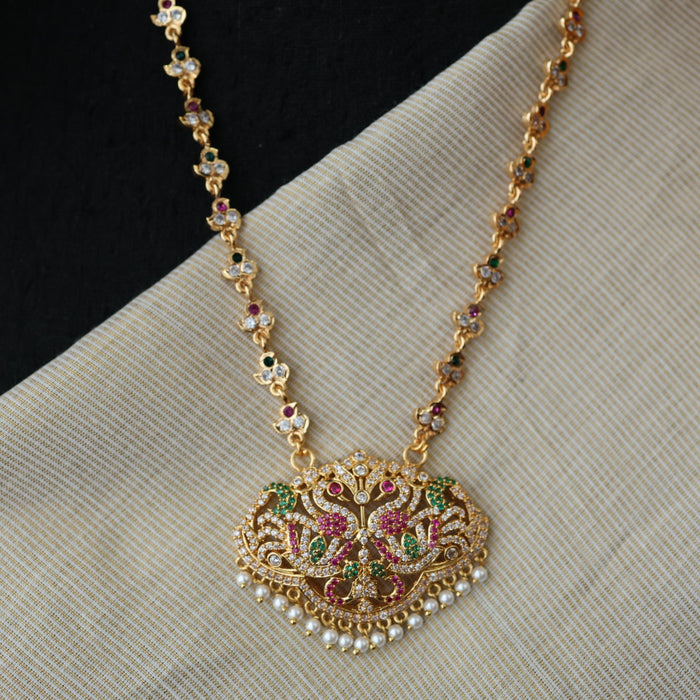 Heritage gold plated padakam necklace HP7389