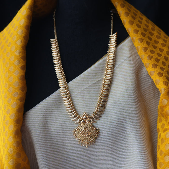 Heritage gold plated long necklace HL832