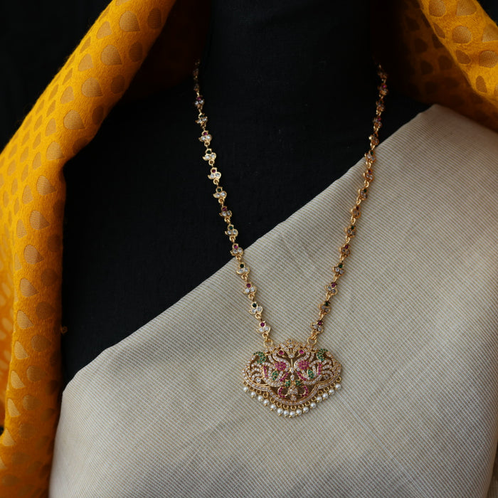 Heritage gold plated padakam necklace HP7389