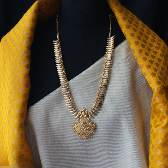 Heritage gold plated long necklace HL832