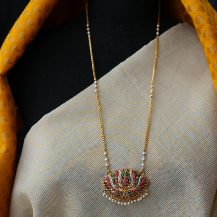 Antique simple short necklace and earrings C521
