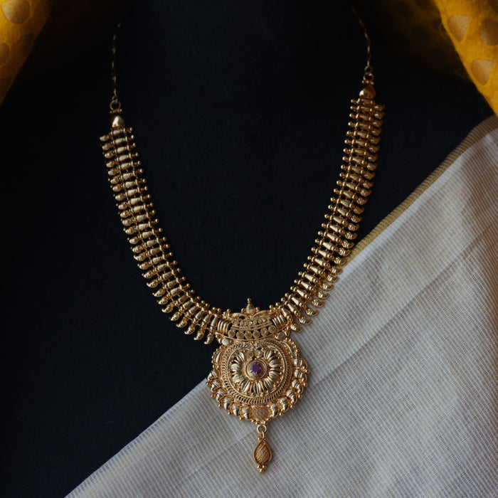 Heritage gold plated short necklace H832