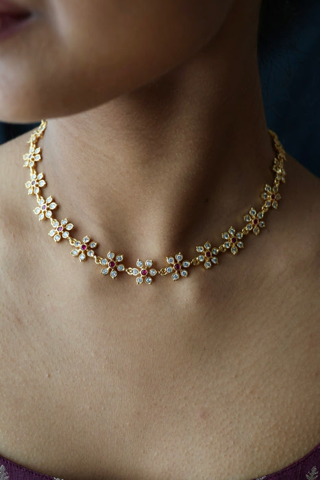 Antique green stone long necklace/ waistchain and earrings LL03113