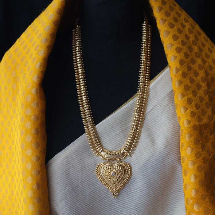 Heritage gold plated long necklace HL7123