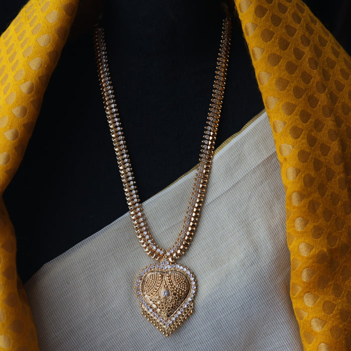Heritage gold plated long necklace HL7123
