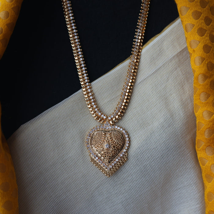 Heritage gold plated long necklace HL7123