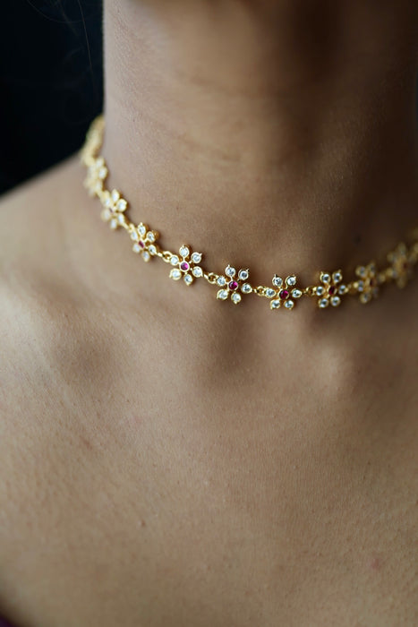 Antique green stone long necklace/ waistchain and earrings LL03113