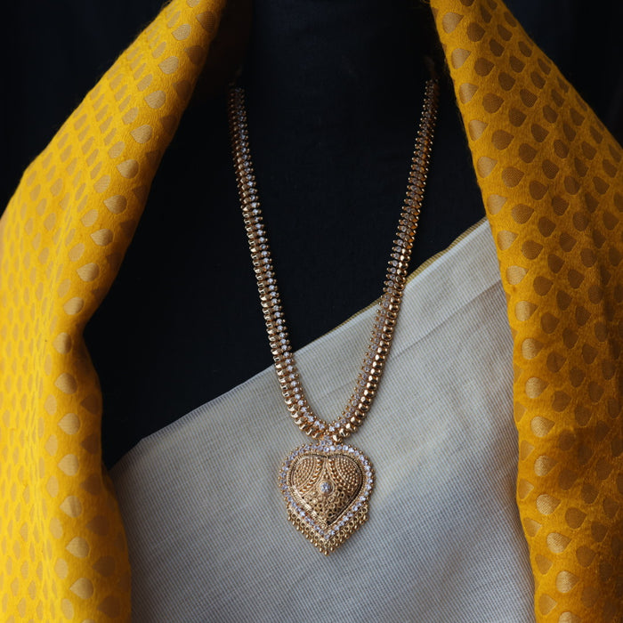 Heritage gold plated long necklace HL7123