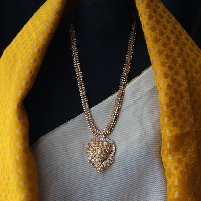 Heritage gold plated long necklace HL7123