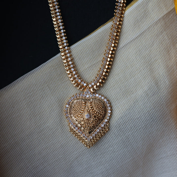 Heritage gold plated long necklace HL7123