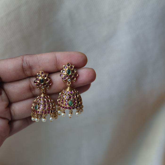 Antique choker necklace and earrings CCB118973