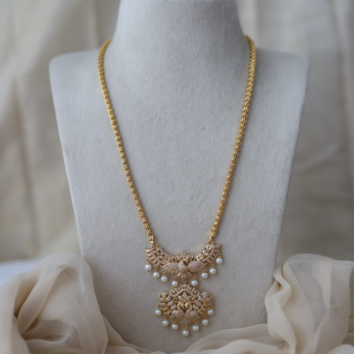 Heritage gold plated padakam necklace HP899