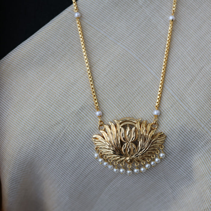 Heritage gold plated padakam necklace HP76838