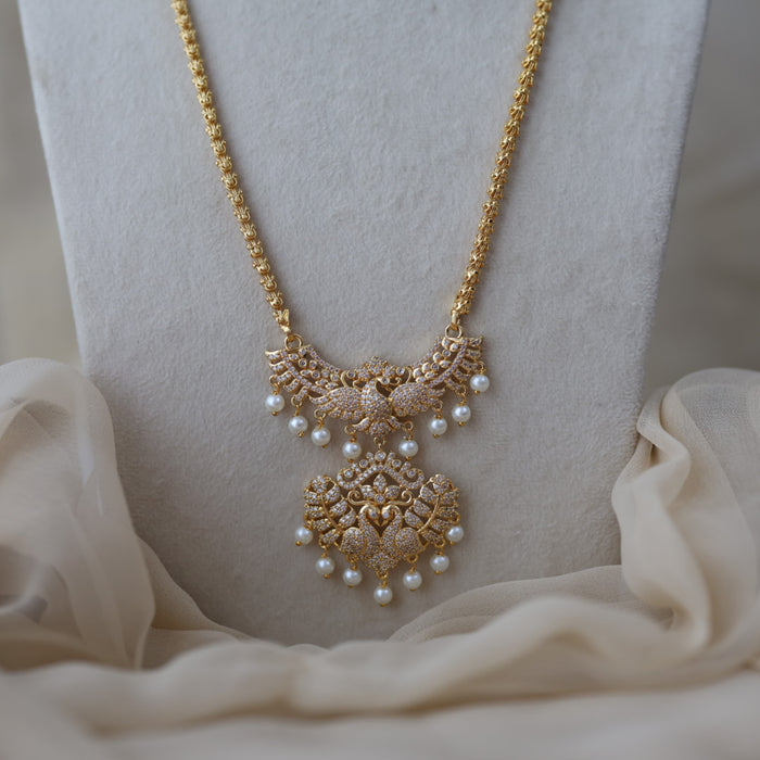 Heritage gold plated padakam necklace HP899