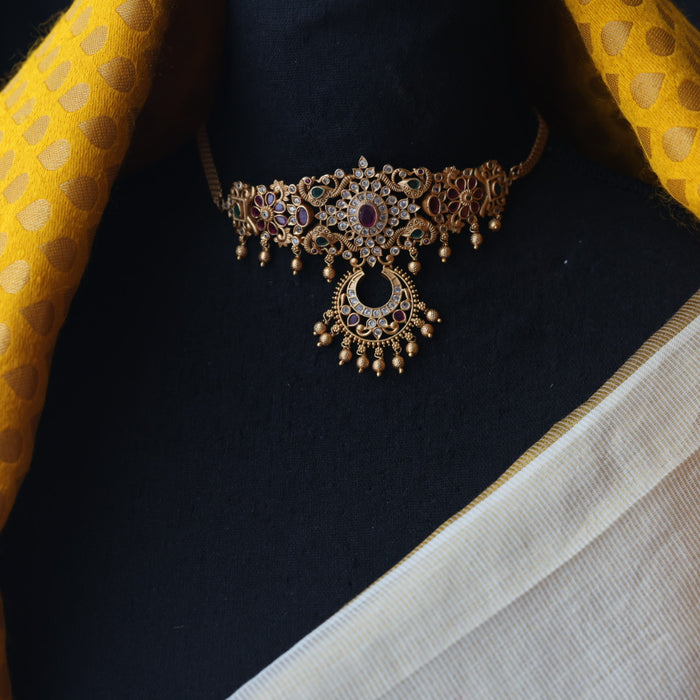 Antique choker necklace and earrings CCB11273