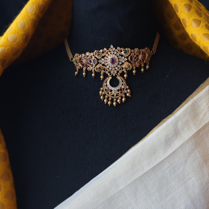 Antique choker necklace and earrings CCB17978