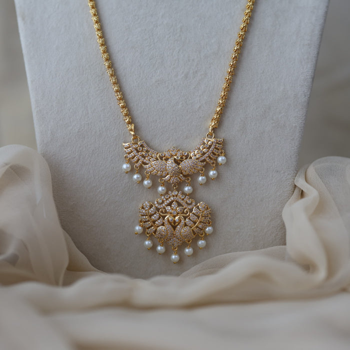 Heritage gold plated padakam necklace HP899
