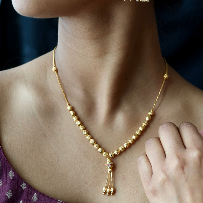 Heritage gold plated short chain HC023