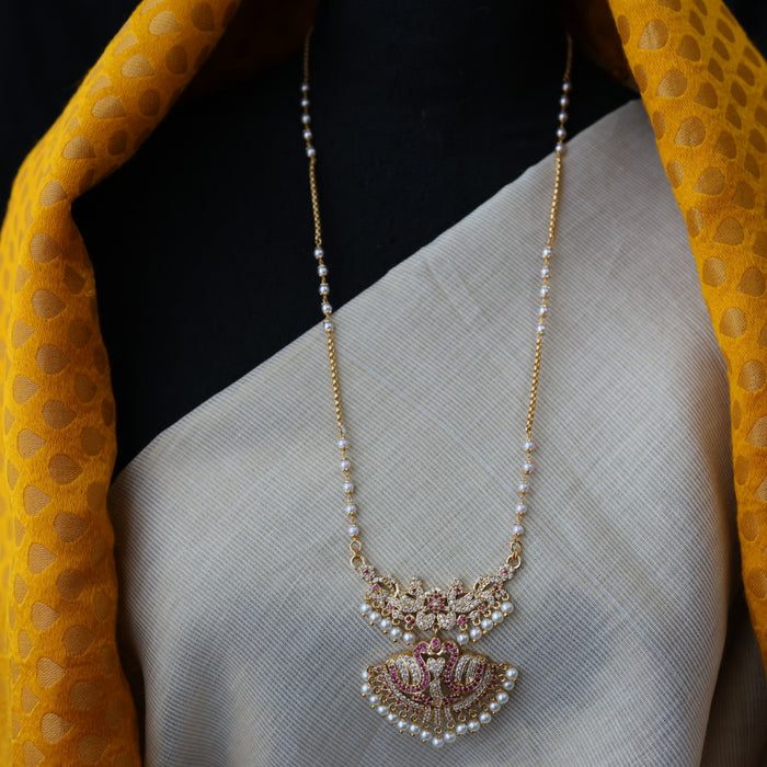 Heritage gold plated padakam necklace HP577